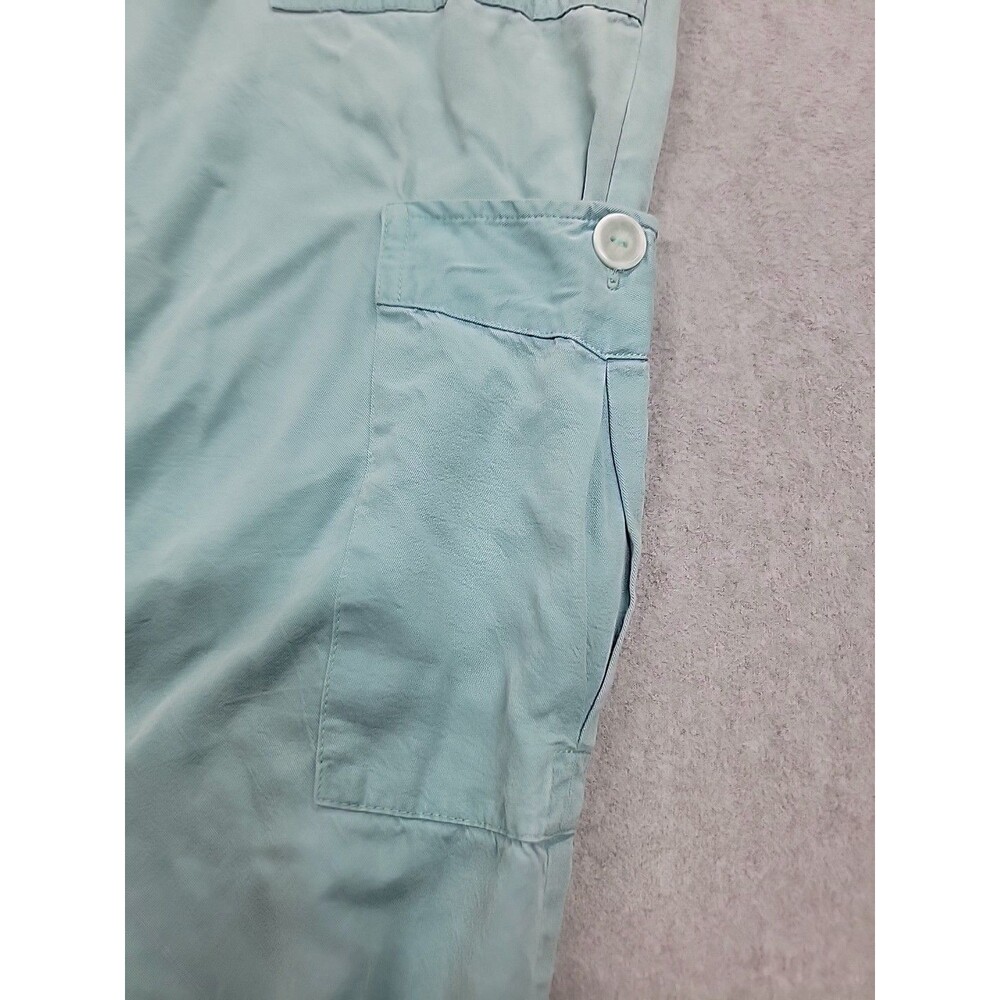 Tianello Joggers Womens XS Green Tencel Rayon Lightweight Baggy Spring Casual - Picture 6 of 15